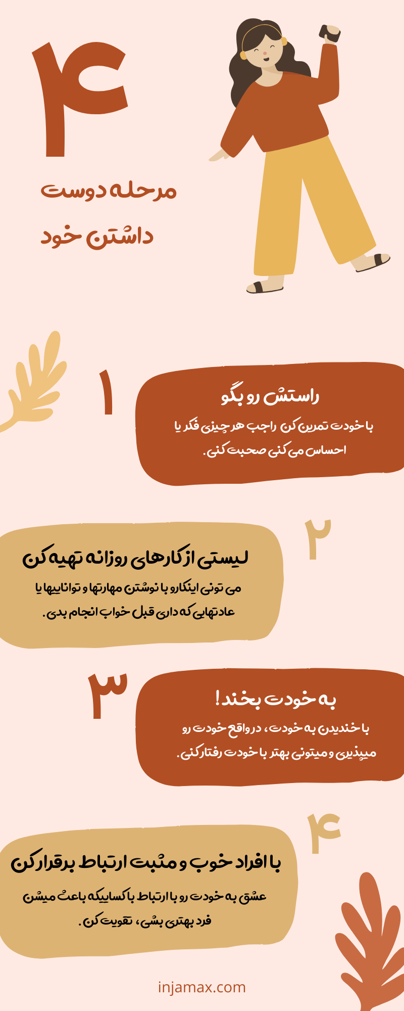اینفوگرافیک دوست داشتن خود